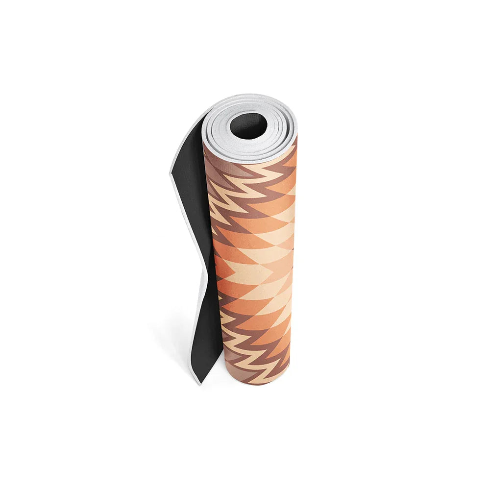 Yoga Mat | 6mm Thick | Tan | Non-Slip | Eco Friendly | Yune Yoga | Red Rocks Sunrise - Yune Yoga